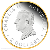2026 Perth Mint 2oz Silver Enhanced Reverse Proof Ultra High Relief Gilded Coin - Australian Wedge-Tailed Eagle
