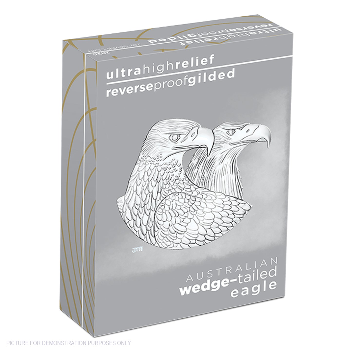2026 Perth Mint 2oz Silver Enhanced Reverse Proof Ultra High Relief Gilded Coin - Australian Wedge-Tailed Eagle