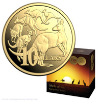 2026 RAM $10 1/10oz Gold Proof Coin - Kangaroos Series - Mob of Six