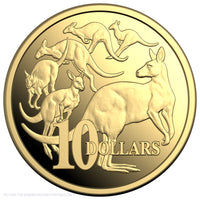 2026 RAM $10 1/10oz Gold Proof Coin - Kangaroos Series - Mob of Six