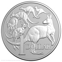 2026 RAM $1 1oz Fine Silver Frosted Uncirculated Coin in Slab - Kangaroo Series