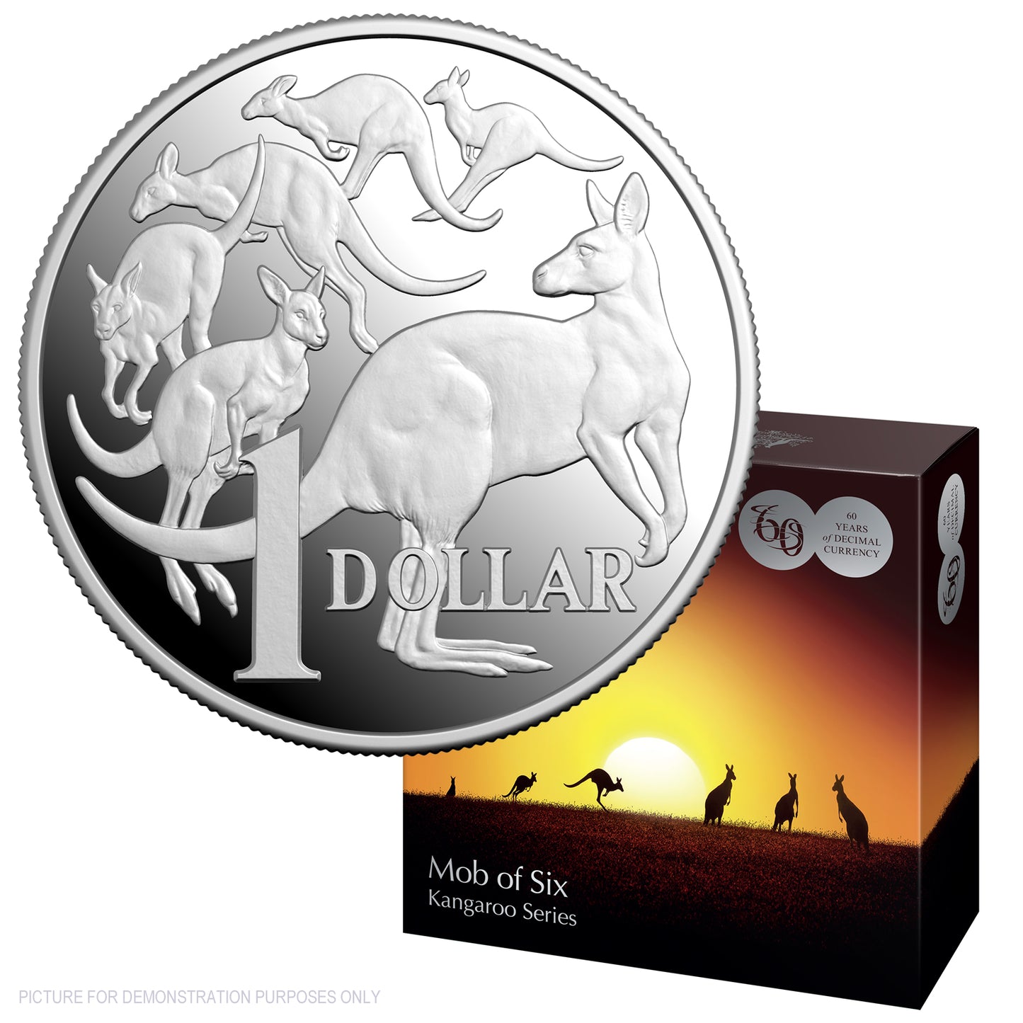 2026 RAM $1 1oz Fine Silver Proof Coin in Case - Kangaroo Series