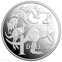 2026 RAM $1 1oz Fine Silver Proof Coin in Case - Kangaroo Series