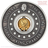 2026 Perth Mint Year of the Horse Rotating Bead Silver Antiqued Coin