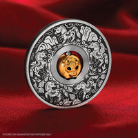 2026 Perth Mint Year of the Horse Rotating Bead Silver Antiqued Coin