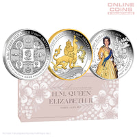 2026 Perth Mint Queen EII 100th Birthday 1oz Silver Proof 3-Coin Set