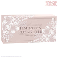 2026 Perth Mint Queen EII 100th Birthday 1oz Silver Proof 3-Coin Set