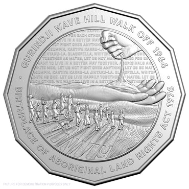 2026 RAM 50c Uncirculated Coin - Wave Hill Walk Off & Aboriginal Land Rights 50th