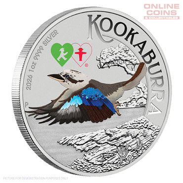 2026 Perth Mint WMF Australian Kookaburra 1oz Silver Coloured Coin with Double Ampelmann Privy