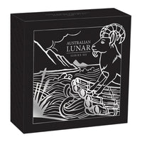 Perth Mint 2027 Year of the Goat 1/2oz Silver Proof Coin AUSTRALIAN LUNAR SERIES III
