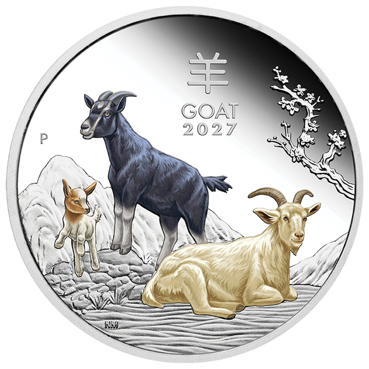 Perth Mint 2027 Year of the Goat 1oz Silver Trio Set AUSTRALIAN LUNAR SERIES III