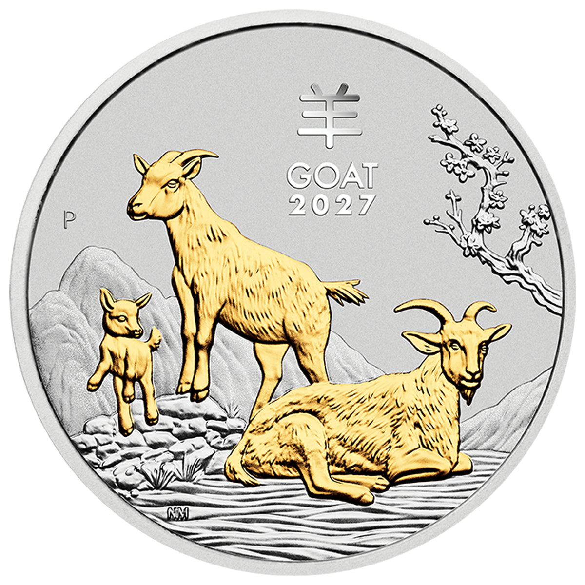 Perth Mint 2027 Year of the Goat 1oz Silver Trio Set AUSTRALIAN LUNAR SERIES III
