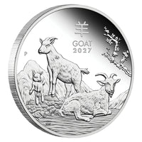 Perth Mint 2027 Year of the Goat 1/2oz Silver Proof Coin AUSTRALIAN LUNAR SERIES III