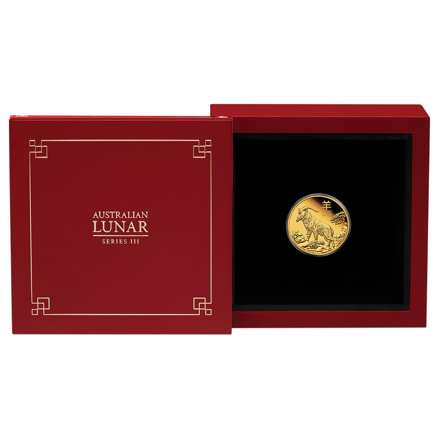 Perth Mint 2027 Year of the Goat 1/10oz Gold Proof Coin AUSTRALIAN LUNAR SERIES III
