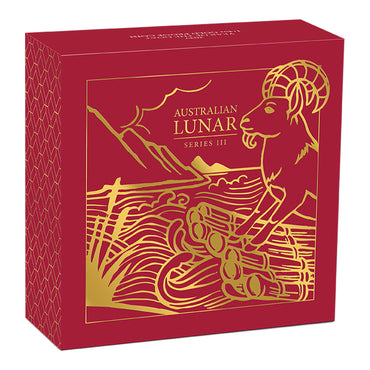 Perth Mint 2027 Year of the Goat 1/4oz Gold Proof Coin AUSTRALIAN LUNAR SERIES III