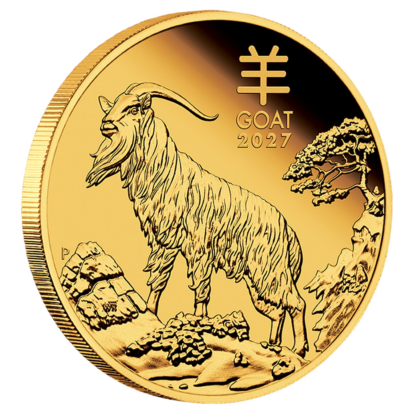 Perth Mint 2027 Year of the Goat 1/10oz Gold Proof Coin AUSTRALIAN LUNAR SERIES III