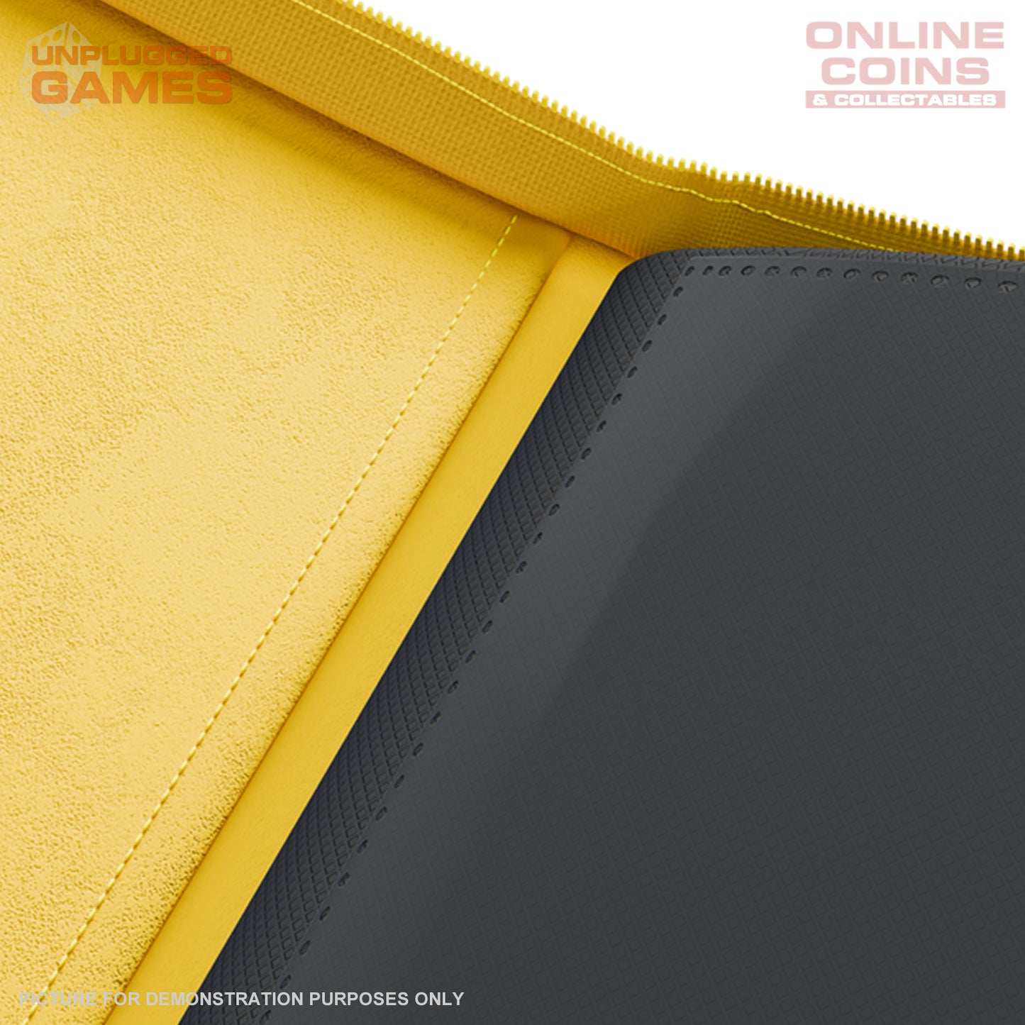 Palms Off Gaming Collector's Series Top Loader Zip Binder - 9 Pocket - YELLOW