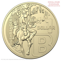 2022 Australian $1 Coin Hunt 3 B Bushrangers - Uncirculated Loose Coin From Security Bag