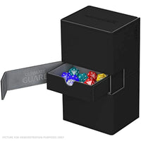 Ultimate Guard Twin Flip 'n Tray 266+ Xenoskin Deck Box - BLACK