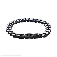 Cudworth Stainless Steel & Antique Grey Chain Bracelet