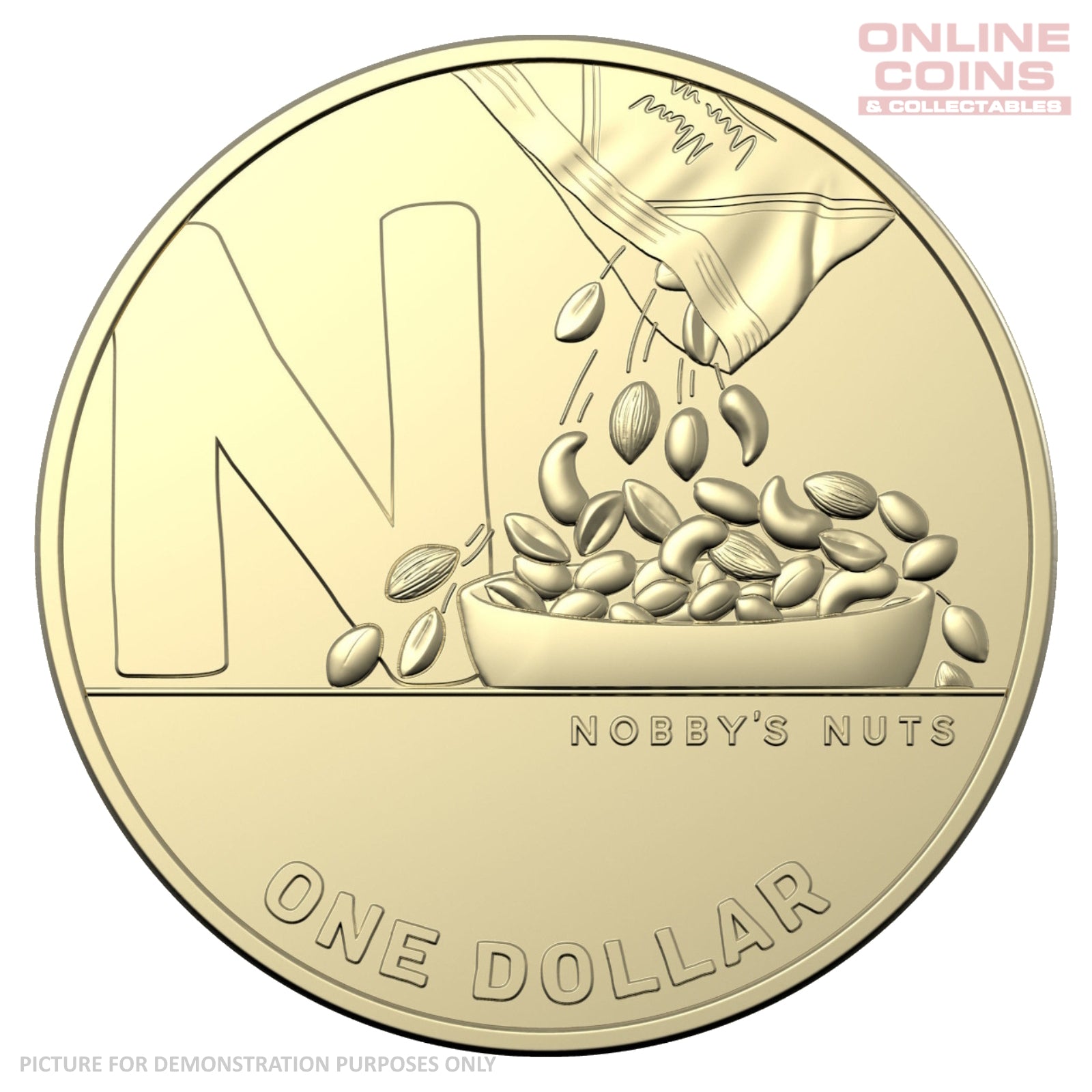 2021 Australian $1 Coin Hunt 2 N Nobbys Nuts - Uncirculated Loose Coin From Security Bag