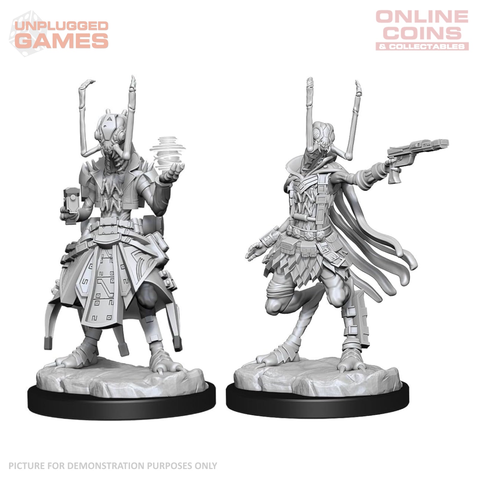 Starfinder Deep Cuts Unpainted Miniatures - Shirren Technomancer ...