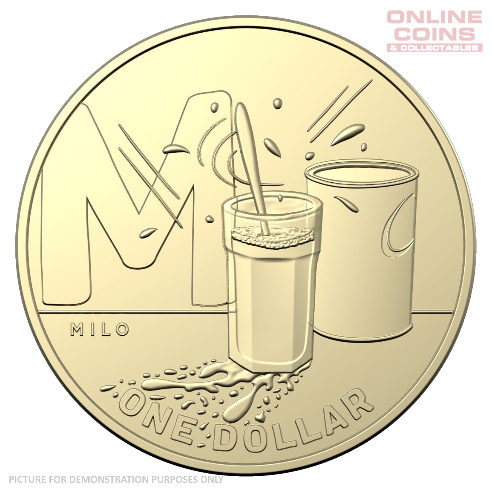 2021 Australian $1 Coin Hunt 2 M Milkshake - Uncirculated Loose Coin From Security Bag