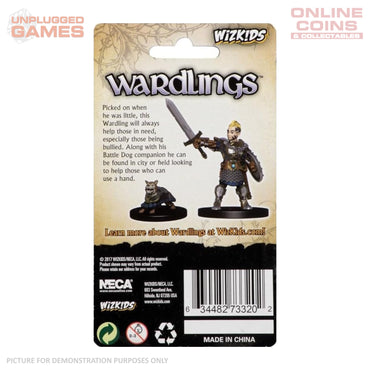 WizKids Wardlings RPG Figures - Boy Fighter & Battle Dog