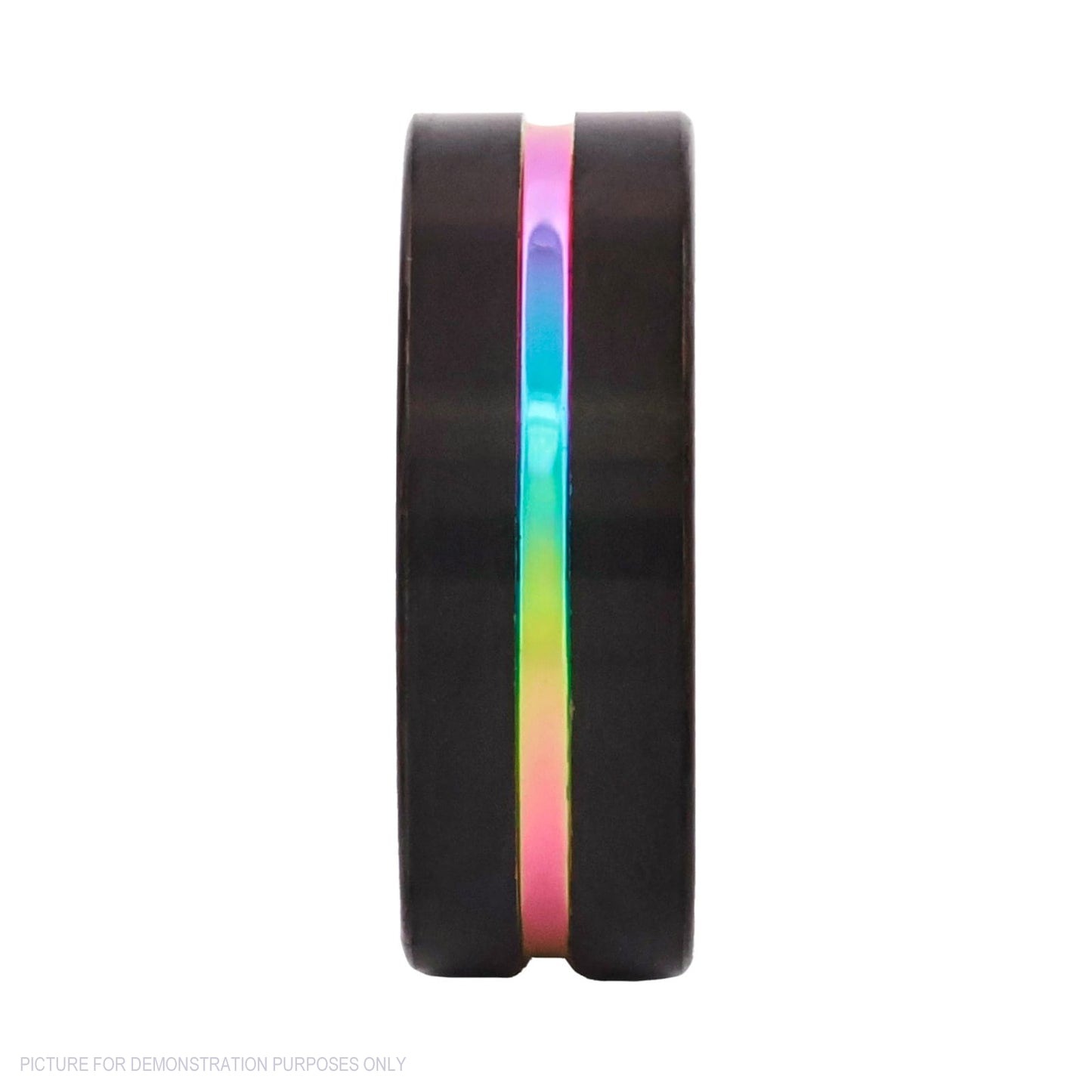 Cudworth Brushed Black Ion Plated Tungsten Ring – Nebula Line