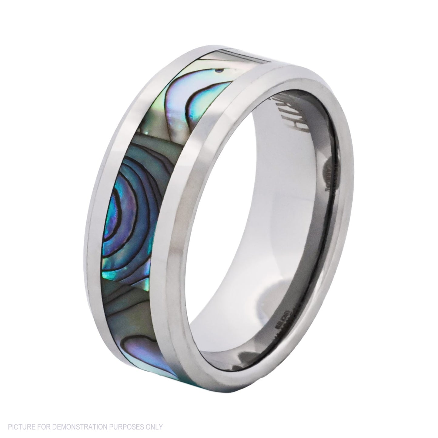 Cudworth Polished Rhodium Tungsten Ring – Ocean Crest