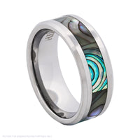 Cudworth Polished Rhodium Tungsten Ring – Ocean Crest