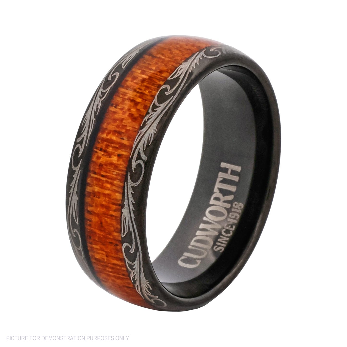 Cudworth Polished Black Ion Plated Tungsten Ring – Heritage Timber