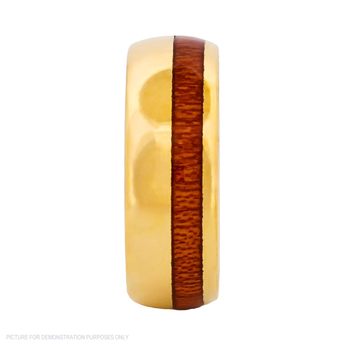Cudworth Polished Gold Ion Plated Tungsten Ring – Timber Crest