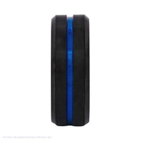 Cudworth Brushed Black and Blue Ion Plated Tungsten Ring – Titanium Blue Core