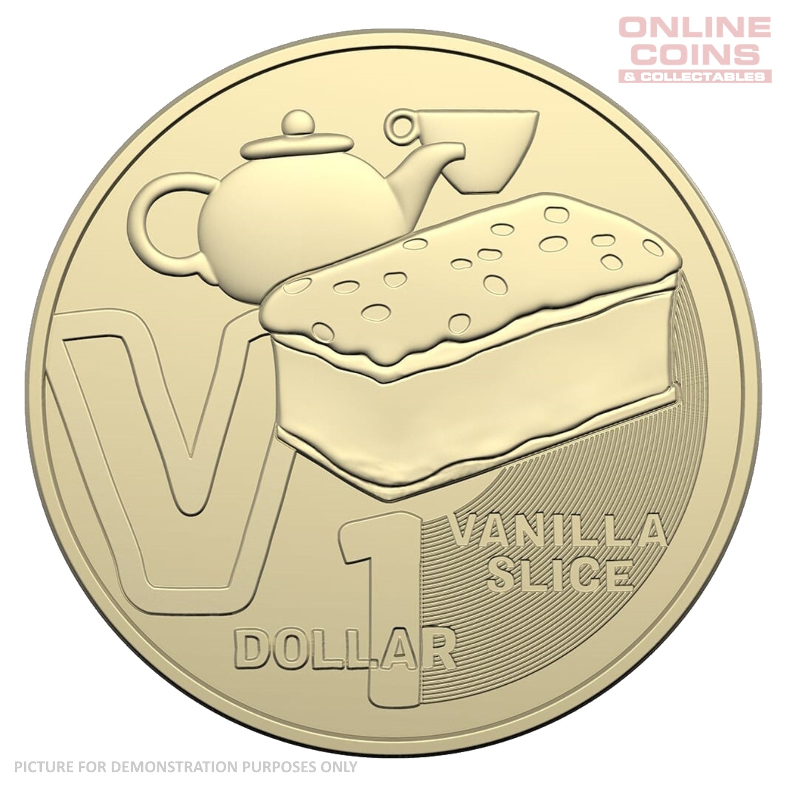 2022 Australian $1 Coin Hunt 3 V Vanilla Slice - Uncirculated Loose Coin From Security Bag