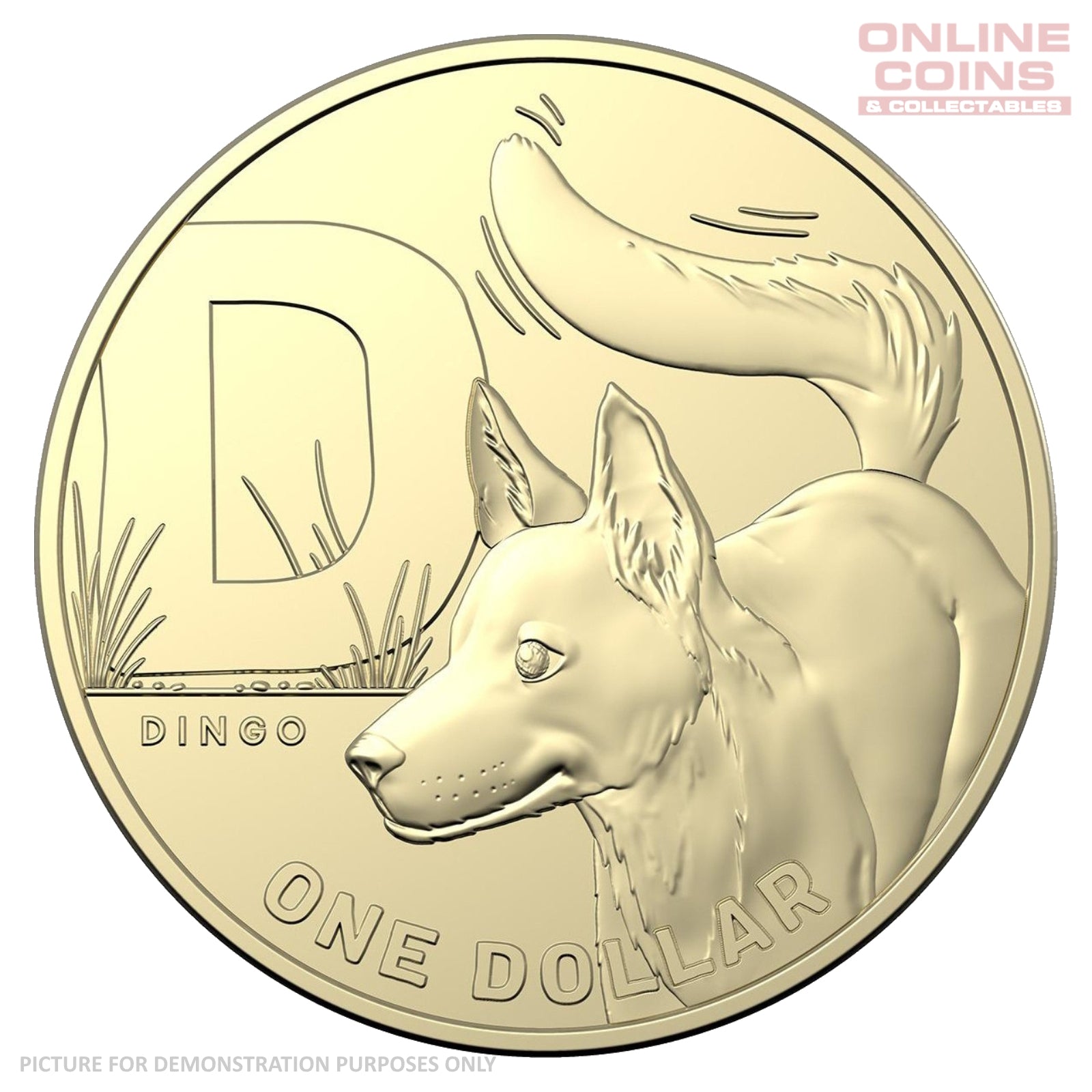 2021 Australian $1 Coin Hunt 2 D Dingo - Uncirculated Loose Coin From Security Bag