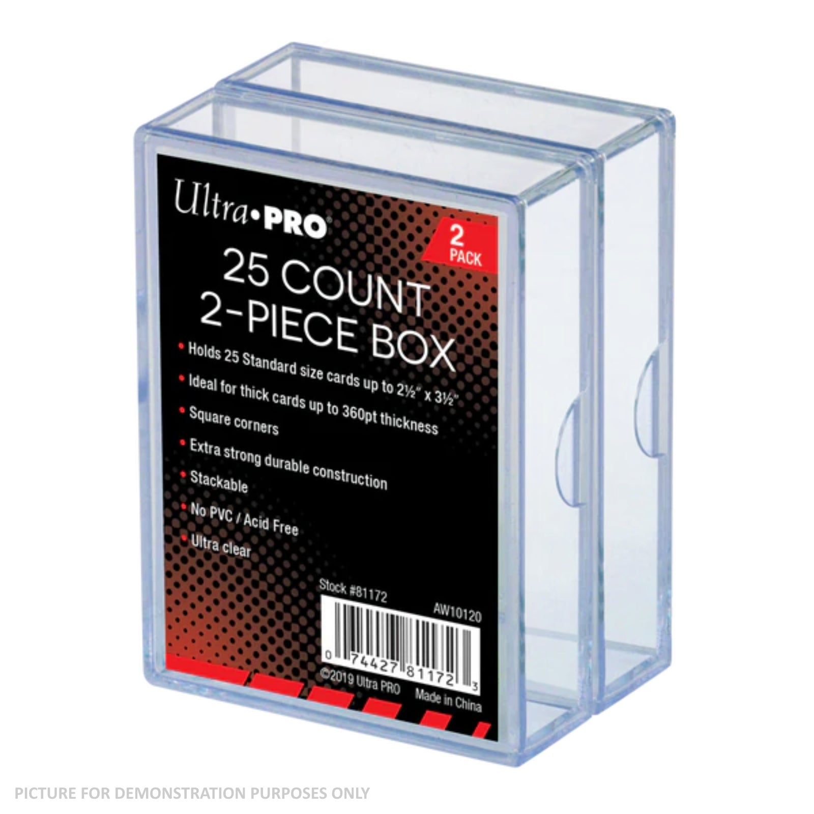 Ultra Pro 25Ct Plastic Box