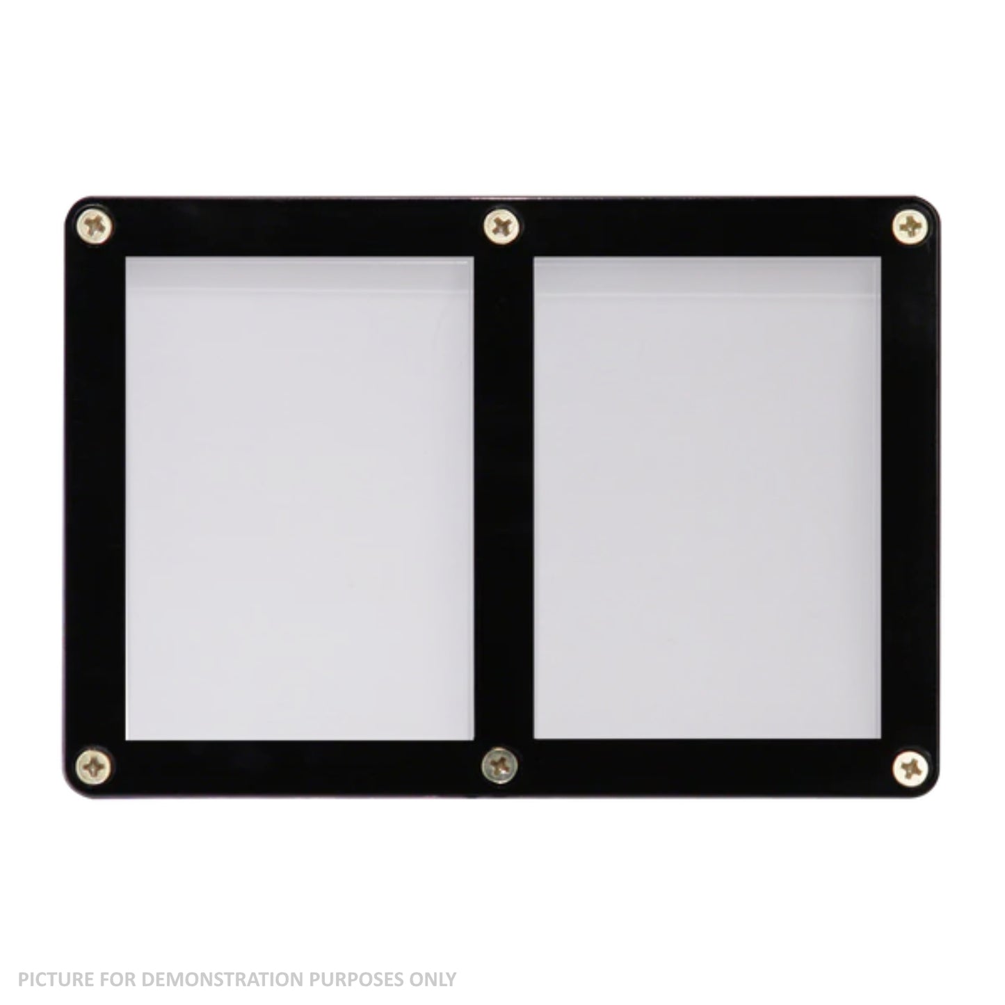 Ultra Pro Black Frame 2 Card Screwdown Holder