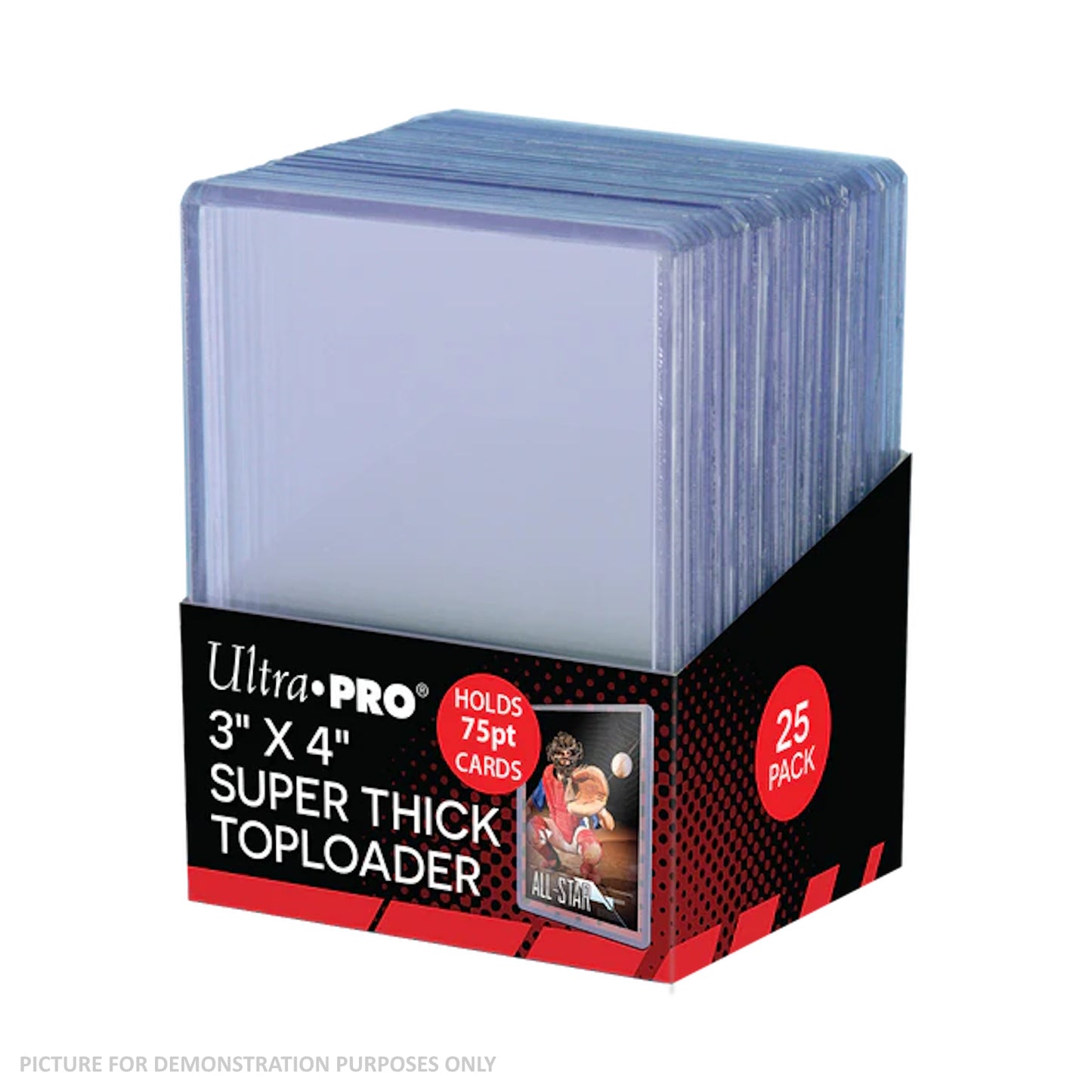 Ultra Pro 75pt CLEAR Toploaders - PACK OF 25