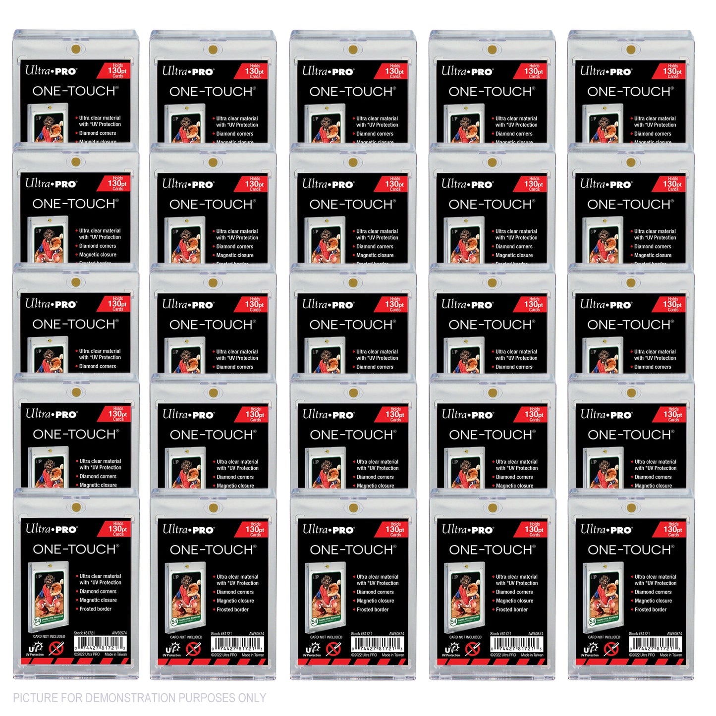 Ultra Pro One Touch Magnetic Trading Card Holder - 130pt - Shipper of 25