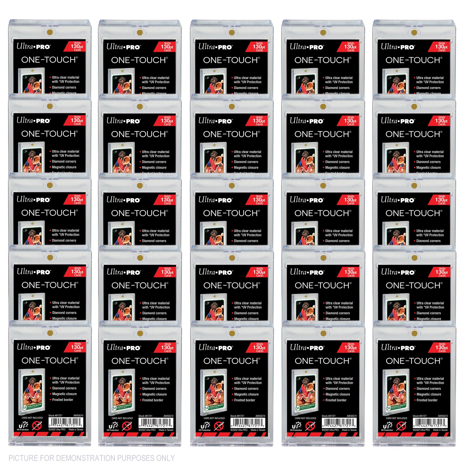 Ultra Pro One Touch Magnetic Trading Card Holder - 130pt - Shipper of 25