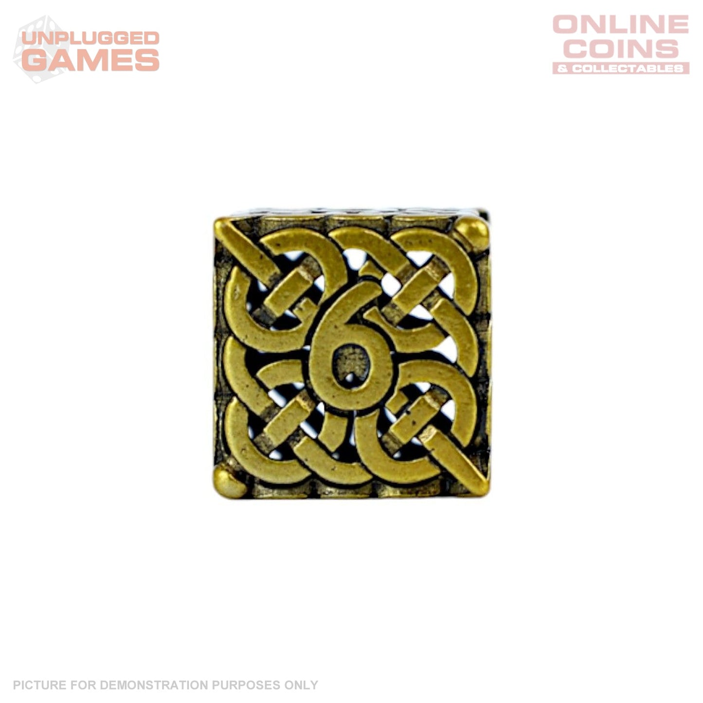 LPG Dice RPG Set Hollow Textures - Ancient Bronze
