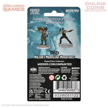 Dungeons & Dragons Nolzurs Marvelous Unpainted Miniatures - Human Artificer & Human Apprentice