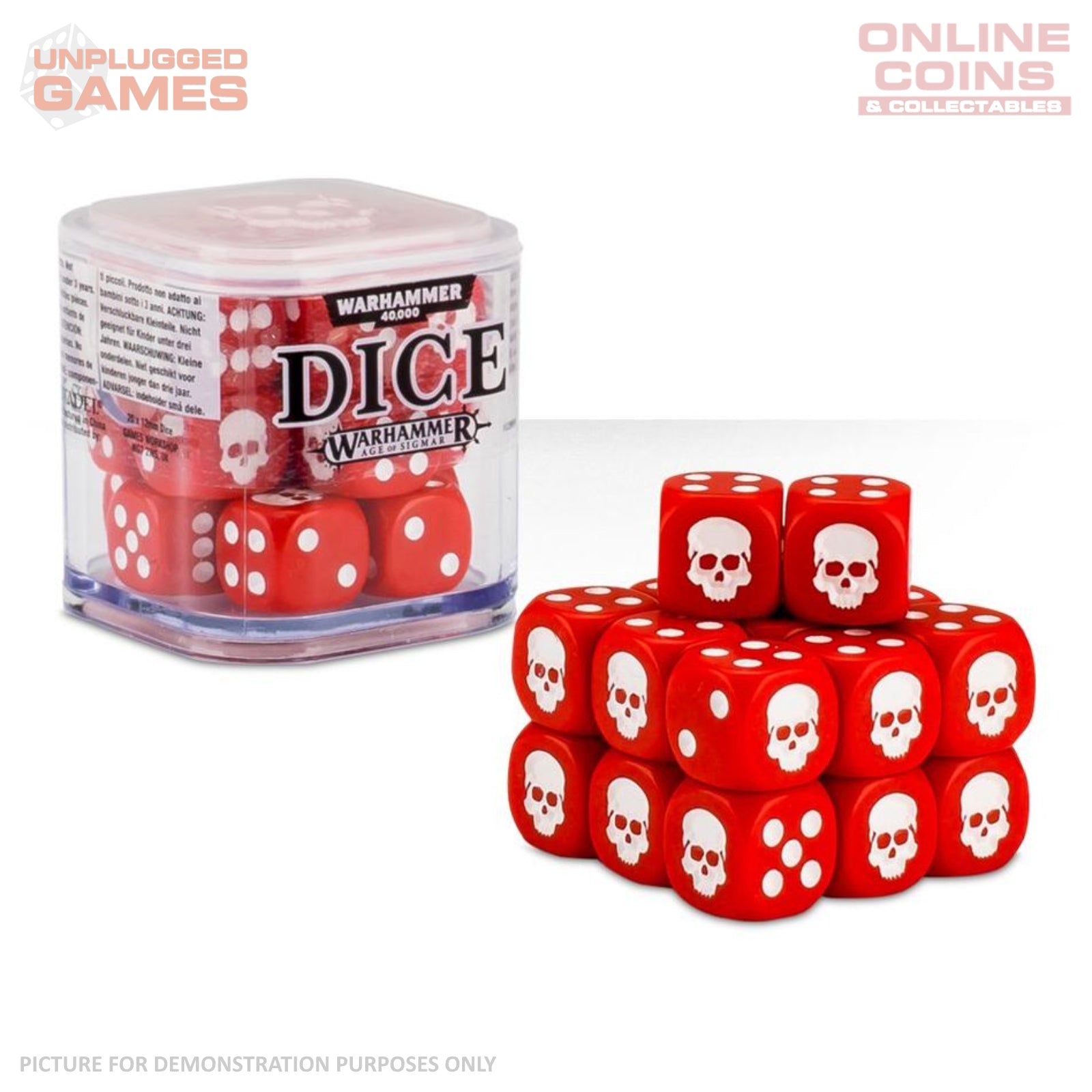 Warhammer Dice Set - RED