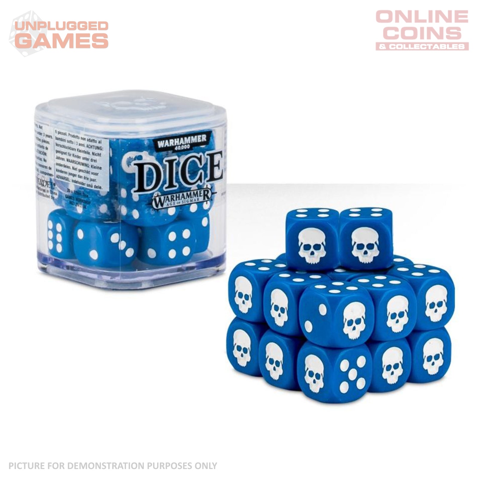 Warhammer Dice Set - BLUE