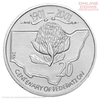 2001 RAM Centenary of Federation 20c Circulating Coin - NEW SOUTH WALES