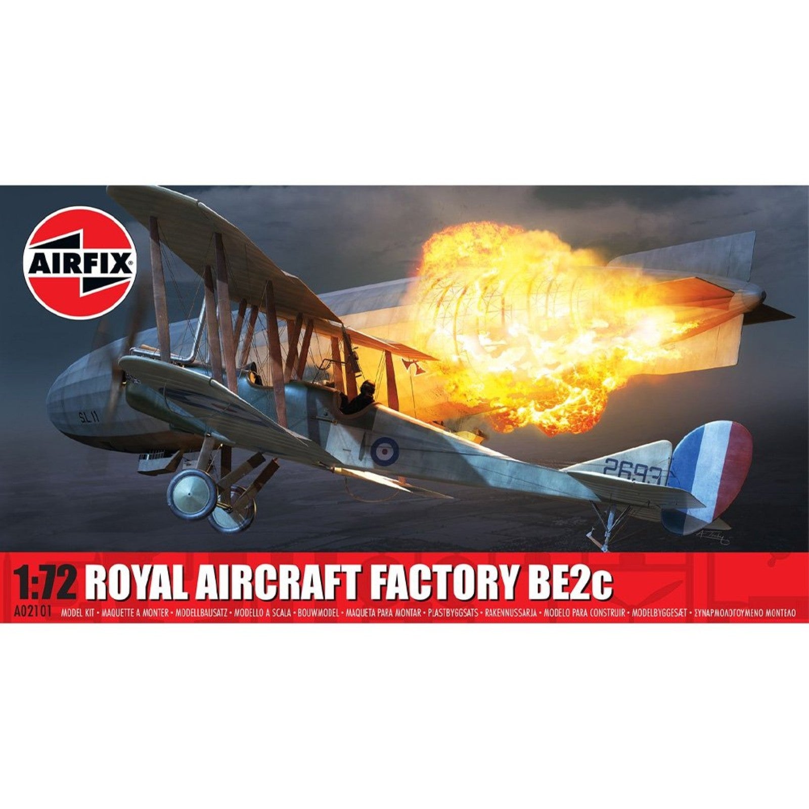 AIRFIX 1/72 ROYAL AIRCRAFT FACTORY BE2C