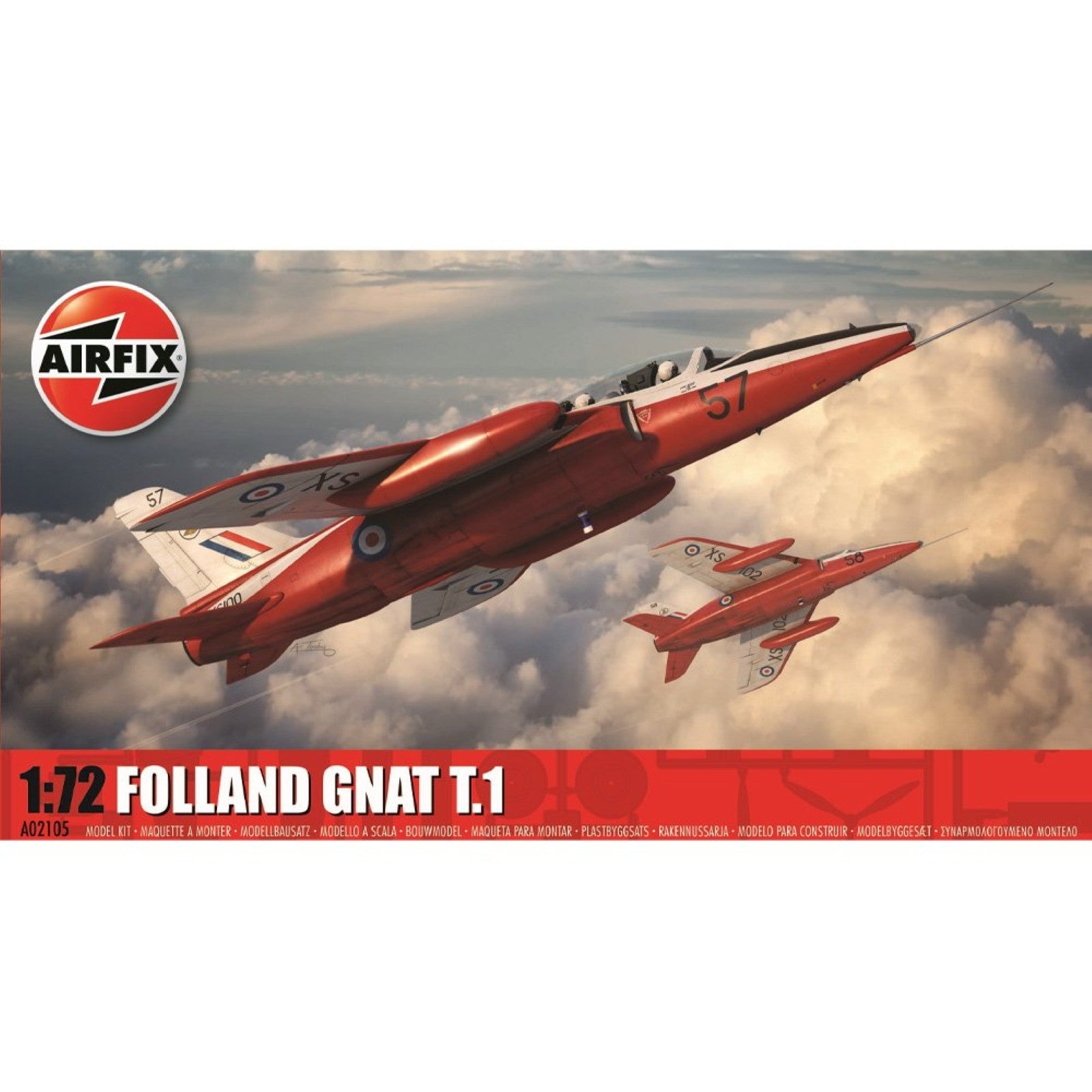 AIRFIX 1/72 FOLLAND GNAT T.1