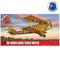 AIRFIX 1/72 DE HAVILLAND TIGER MOTH WITH AUS. DECALS