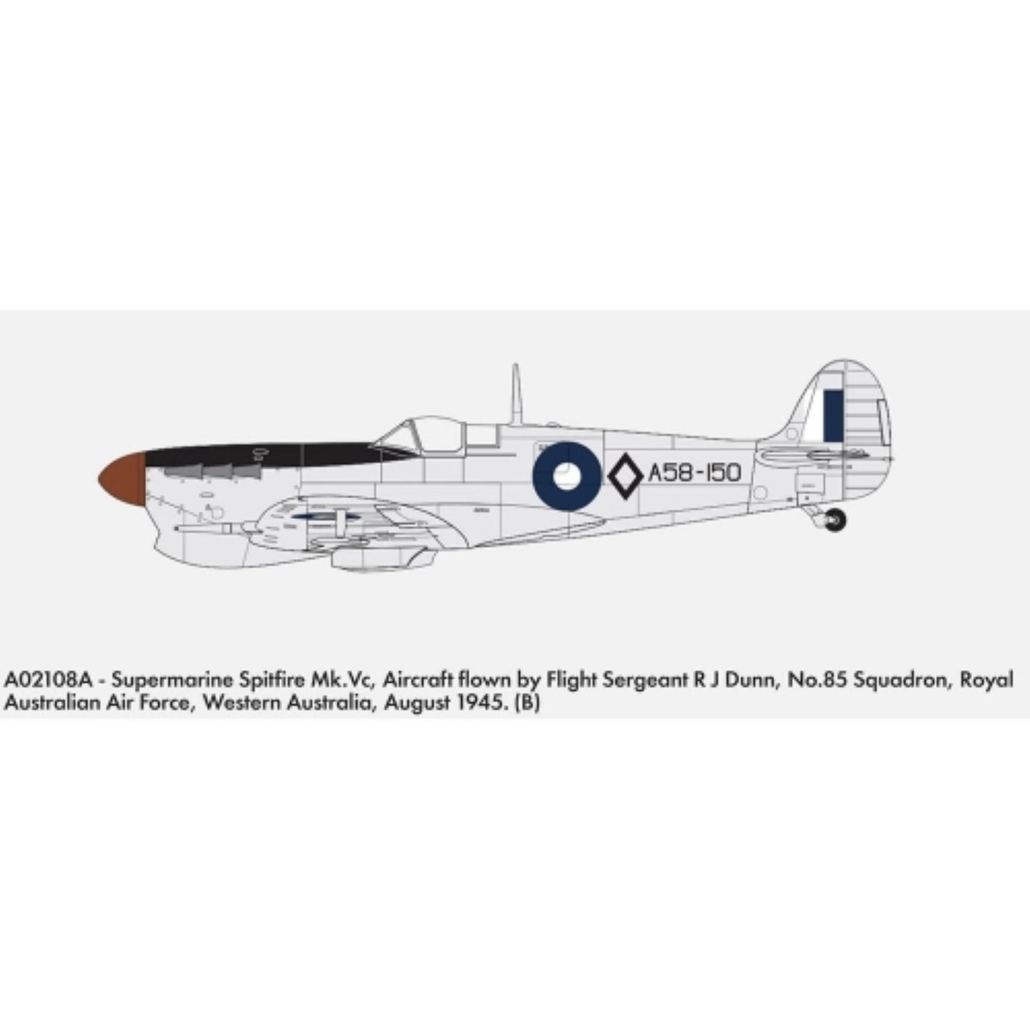 AIRFIX 1/72 SUPERMARINE SPITFIRE MK.VC WITH AUS. DECALS